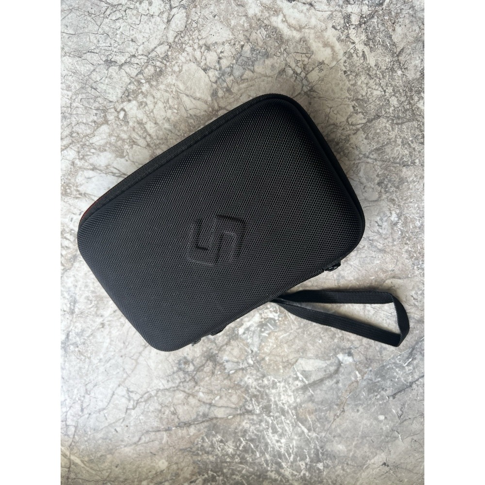 Smartree Hard Shell Travel Case w/ Strap Black Zippered Carrying Case